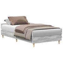 vidaXL lovos rėmas be čiužinio pilka 90x190 cm inžinerinė mediena