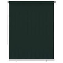 vidaXL Lauko roletas, 185 (plotis) x 230 (aukštis) cm, tamsiai žalios spalvos, HDPE