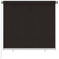 vidaXL Lauko roletas, 165 (plotis) x 140 (aukštis) cm, rudos spalvos, HDPE