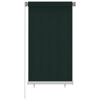vidaXL Lauko roletas, 85 (plotis) x 140 (aukštis) cm, tamsiai žalios spalvos, HDPE