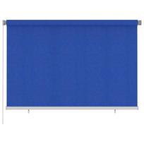 vidaXL Lauko roletas, 225 (plotis) x 140 (aukštis) cm, mėlynos spalvos, HDPE