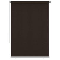 vidaXL Lauko roletas, 165 (plotis) x 230 (aukštis) cm, rudos spalvos, HDPE