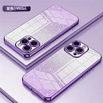 Prabangus blizgantis dėklas su metalizuotu padengimu iPhone 15 14 Pro Max 13 11 Pro Max 12 Mini XR X XS 7 8 Plus SE 2020 minkštas smūgiams atsparus telefono dangtelis For iPhone SE 2020 white