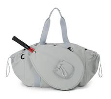 Versatile Trendy Tennis and Sports Fitness Tote Bag with Large Capacity beige