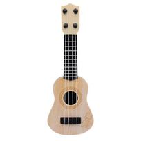 Vaikų maža gitara muzikinis žaislas Lengvas ankstyvojo ugdymo maža gitara Saugūs vakarėlio reikmenys, reguliuojami vaikams Šventinės dovanos CHINA beige