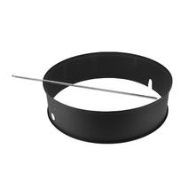 Rotisserie Ring Kit Stainless Steel 2 to 3 RPM BBQ Grill Rotisserie Kit for 22in Grill Outdoor Barbecues Camping Trips Type 2 black