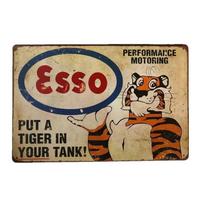 Vintage Style to Transform Your Space | Great for Garage & Club Wall Decor | Weatherproof, Bold Typography, Heavy-Gauge Metal 20x30cm（7.8x11.8inch） green
