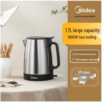 Midea Smart Electric Kettle - Stainless Steel, Insulated, Perfect for Tea and Office Use blue
