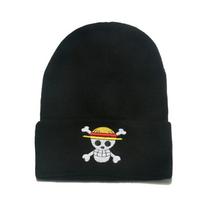 beanie ONE PIECE Japanese cold hat hip hop ski hat pullover warm hat cartoon ghost head knitted hat animation M（56-58cm） juoda