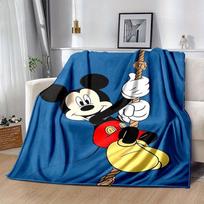 1 vnt., Mikės Pūkuotuko namų dekoro pledas: Tobula dovana jūsų miegamajam, svetainei ar kelionei, flanelinis pledas, idealus sofoms 150x200cm black