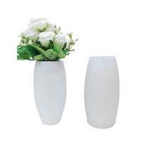 DIY Vase Moulds Flowerpots Molds Stylish DIY Succulent Pots Moulds Simple Table Ornaments Molds for DIY Flower Vase 1 white