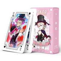 Pokerio žaidimo kortos Stalo žaidimai Vaikas Vaikams Žaislai Vaikų Žaislas Kaladė Kortų Žaidimo Rinkinys Anime black