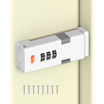 Degree Barn Door Combination Lock,3 Digit Password Keyless Home Security Lock for Kitchen Cabinet,Drawer,Sliding Closet Doors - Sturdy and Practical 1 balta