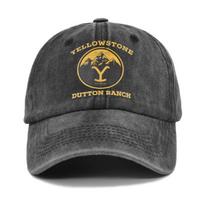 Baseball Cap YELLOWSTONE Snapback Hat Sun Hat Spring Autumn Baseball Cap Sport Cap Fitted Cap Hats For Men Women black