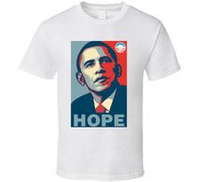 Barack Obama Hope T Shirt 2XL blue