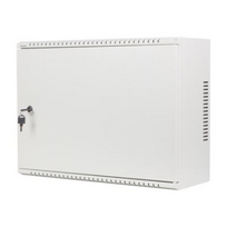 Lanberg | Rack cabinet 19" wall-mount 4U+3U/540x200 low-profile | WAF1-5203-04-00S | Grey|WAF1-5203-04-00S