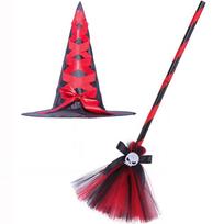 Helovino vampyro kostiumas mergaitėms Velnias Ragana Gotikiniai tinkliniai drabužiai Demonas Vampyrai Karalienė Cosplay Karnavalo vakarėlio suknelės rinkinys M(4-5Y) red