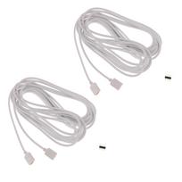 2pcs 5050 3528 RGB LED Strip Light Extension Cable Connector Line 4 Pin 5m 5m balta
