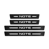 „Nissan Note Performance“ automobilių lipdukams Anglies pluošto tekstūros automobilio durelių slenksčio apsaugos lipdukas automobilio slenkstis apsaugo automobilį For Note black