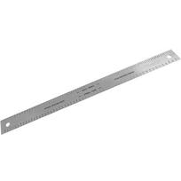 Stygų tarpų matavimo liniuotė, įrankis gitarai, bosui 330×28×0.5mm gray