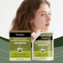 Hoegoa stiprinantis plaukų priežiūros šampūnas - Švelnus valomasis plaukų šampūnas drėgniems, glotniems ir puriems plaukams 100ml black
