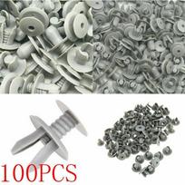 100 vnt. Buferio spaustukas Interjero apdailos stumiamojo tipo fiksatorius 701867299 VW T4 T5 Transporter Automobilių priedams gray