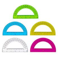 180 Degrees Math Protractors for Kids Students School Geometry Drafting 1 blue