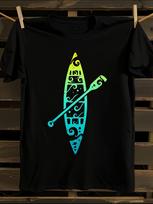 100% Cotton Kayak Tshirt XXXXL black