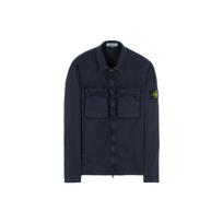 STONE ISLAND Brushed Cotton 2-Pocket Shirt Jacket 'Navy' Men's 7615114WN-V0120 S black