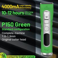 Fenice Green Dog Hair Cutting Machine 4000mA Capacity Cordless LCD Screen Pet Dog Grooming Clipper Rechargeable dog accessories gray