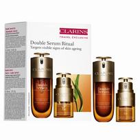 Clarins Double Serum Ritual - Dárková sada pleťové péče Veido priežiūra nuo senėjimo