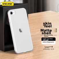 ESCASE IPhone SE 3 Case, Full Protection Anti-Scratch Anti-Drop, Matte Texture Soft, Suitable for SE/7/8/SE2/SE3, White