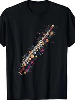 Colorful Music Instrument T-shirt M black