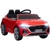 Q8 e-tron Sportback Electric Ride-On Car for Kids with 12V Battery, Remote Control, Headlights, Horn and Music, Red