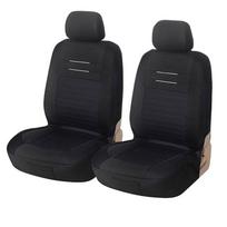Juoda 3 mm kempinė, universalus kvėpuojantis jungiklis, automobilio sėdynės užvalkalai, priedai, tinka daugeliui automobilių visureigių 2 front seat black
