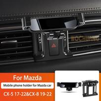 Car Mobile Phone Holder For Mazda CX-5 CX8 17-2022 360 Degree Rotating GPS Special Mount Support Navigation Bracket CX5 CX8 17-18-22 black