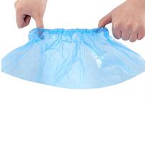 100 vienetų lauko vienkartiniai plastikiniai batų užvalkalai kilimų valymui mėlyna