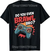 Vintage Eat Sleep Brawl Repeat T Shirts Men Women Brawl Star Cotton Humor Streetwear Tee Short Sleeve Unisex Loose Clothing M black