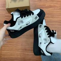 New Hong Kong style beige bread shoes ins tide autumn platform sports and leisure board shoes 40 juoda