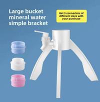 Mineral water triangle bracket simple water dispenser Shanquan 5L bottle bottled water bracket water outlet bracket inverted white