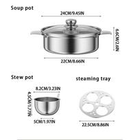 4 Cup Poached Egg Maker Stainless Steel Pan For Kitchen Breakfast Egg Poacher Stainless Steel gray