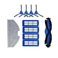 For Eufy For Robovac G10/G20/G30  Vacuum Cleaner Filter, Mop, Roller Brush, And Side Brush Accessory Set gray