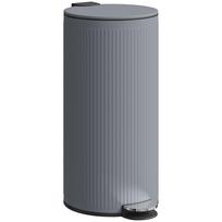Trash Can 30 L Pedal Bin with Soft-Close Lid and Pedal, Inner Bucket Metal, Black, 36 x 30 x 60.5 cm 36 x 30 x 60.5 cm tamsiai pilka spalva