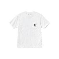 UNIQLO Attack On Titan Manga Graphic Print Short Sleeve T-Shirt Men Tops White 462442 XXXL white