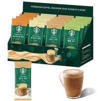 Starbucks Premium Mix 4 rūšių rinkinys dėžutėje (16 porcijų) Kavos lazdelių Cafe au Lait Latte Dovanų rinkinys, individualiai supakuotas beige