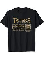 Taters Potatoes Boil Mash Stick in Stew T-shirt XXL beige