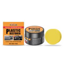 Plastic Restorer for Car Dashboard & Trim, Tire Shine Coating, Scratch Repair & Anti-Aging Protection, Quick Black Back Wax 50G gray