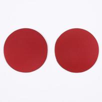 For Porsche Taycan    2022 Aluminum Alloy Red Car Seat Trim Round Cover Trim Sticker Car raudona