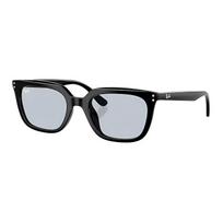 RayBan Original Logo Design Propionate Square Frame Irregular Sunglasses Unisex Couple Black 54 juoda