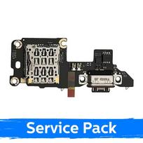 Krovimo lizdas skirtas Xiaomi Poco F7 Pro (+SIM reader) su lanksčiąja jungtimi / plata (Service Pack)